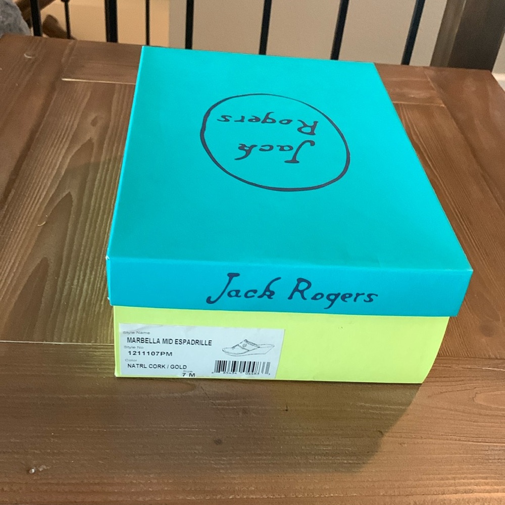 Jack Rogers Marbella Mid Wedge - Cork / Gold